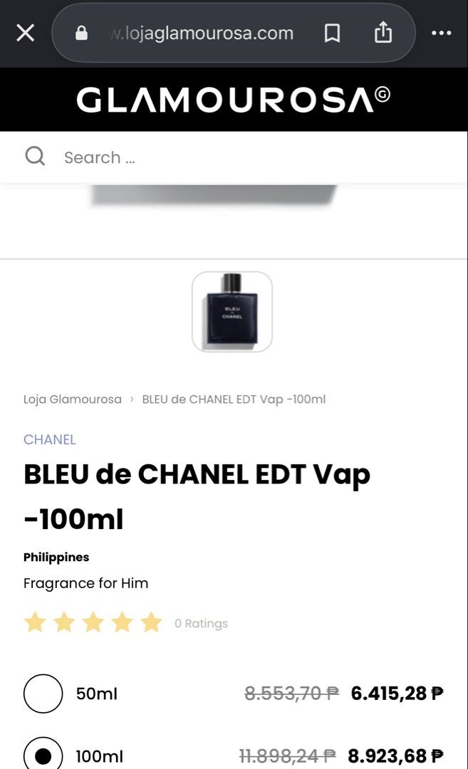 BLEU De CHANEL (Category: Fragrance & Deodorants) located in Bulacan. Submitted by shopwithme_23 (Listing ID 1467144351, Image 2). Description: •BNIB •EDT •100 ml ₱8,500 onlyyy Retails for almost 9-11k+ .