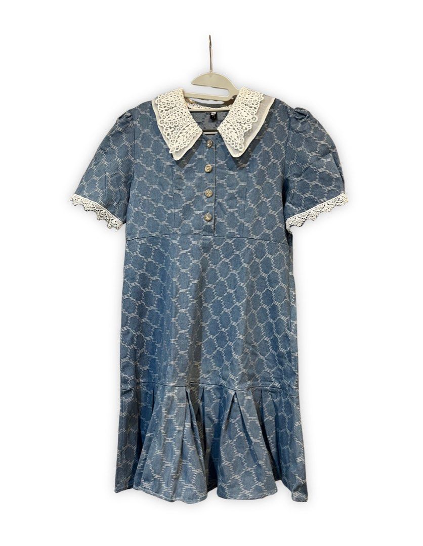 Blue Dress w/ Collar (Category: Dresses) located in Quezon City. Submitted by prelovedbynana.9 (Listing ID 1467075595, Image 1). Description: .