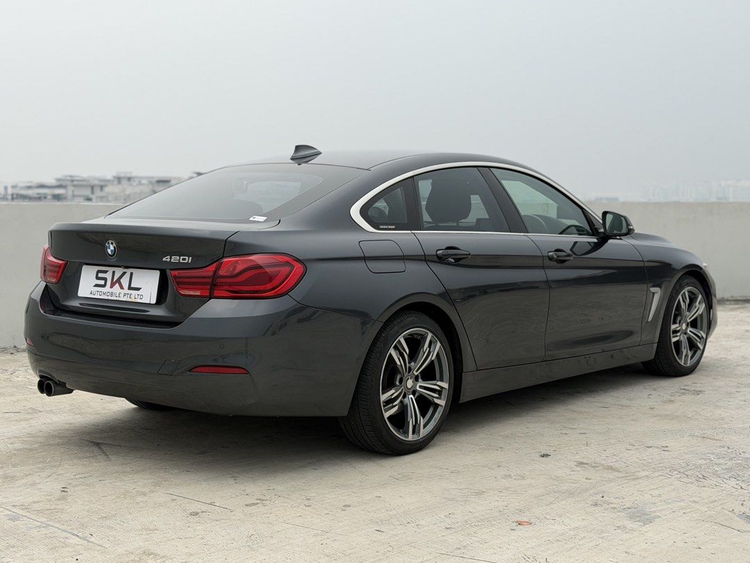 BMW 4 Series Gran Coupe 420i (A) (Category: Used Cars) located in Singapore. Submitted by sklautomobile (Listing ID 1467043891, Image 3). Description: Description The BMW 420i Gran Coupe features a 2.0L turbocharged petrol engine paired with an automatic transmission, delivering smooth power delivery and an enjoyable driving experience. Trade-ins welcome. Flexible financing available. Contact us today to arrange a viewing and test drive! Features