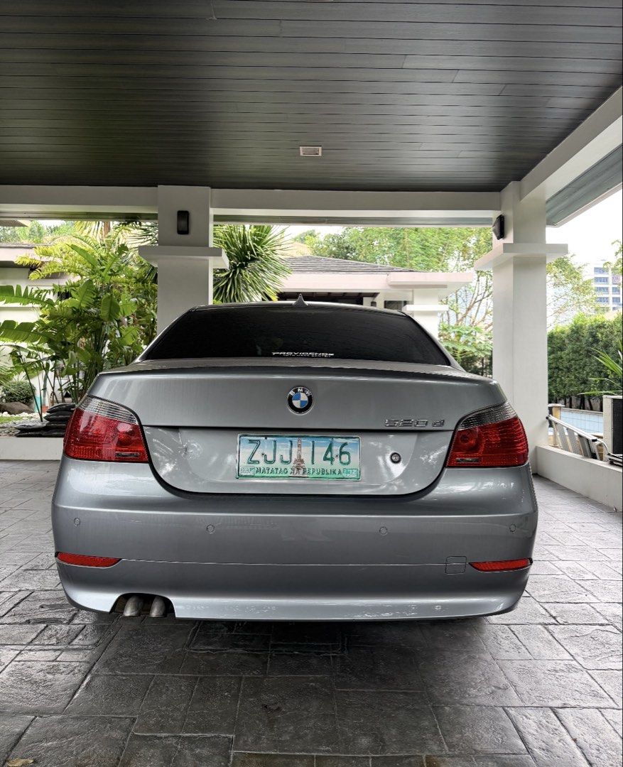BMW 520d Sedan (A) (Category: Used Cars) located in Pasig City. Submitted by riks.sells (Listing ID 1467063460, Image 2). Description: BMW 520D 2008 Model Issues: Tumutunog yung belt Minor dent sa likod, di halata (nasa pic) Leak sa likod ng passenger seat door during heavy rain No history of accidents, dent is from parking. Malinis papeles. Kayo na pagawa. Can schedule viewing just PM, Pasig area..