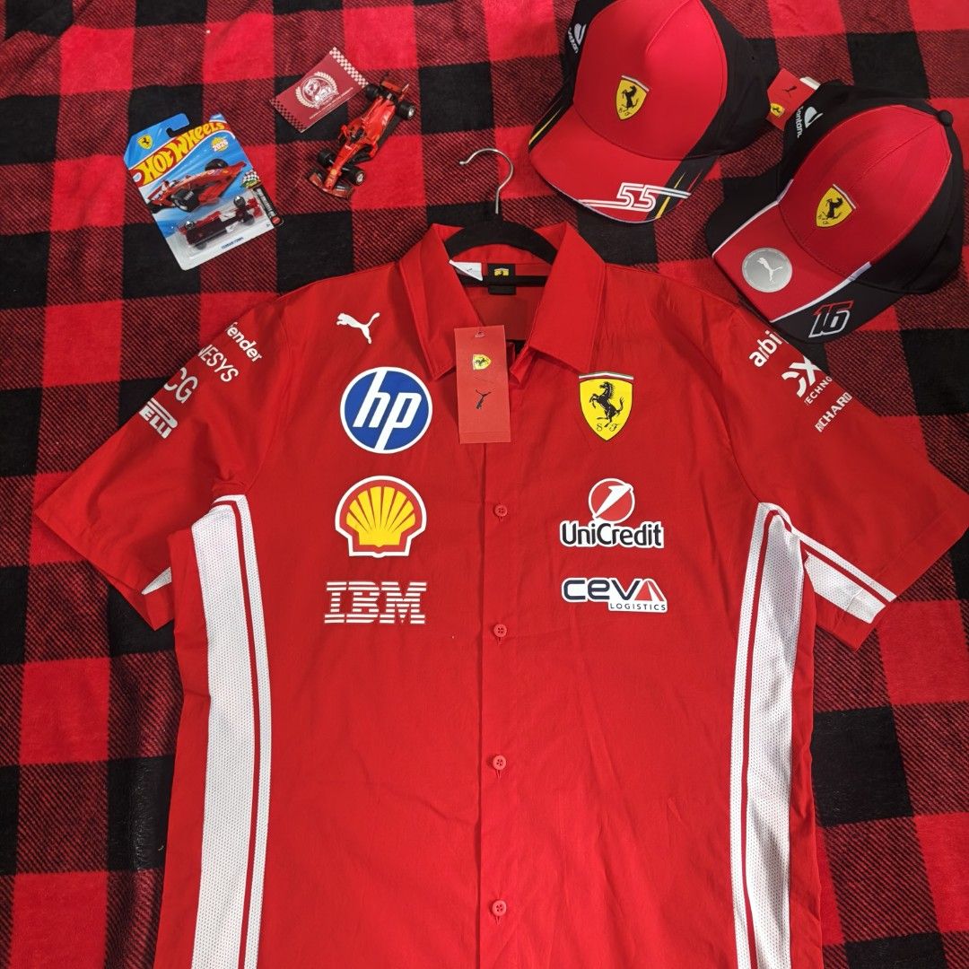 BNEW FERRARI PUMA 2026 TEAM BUTTON POLO (Category: Tshirts & Polo Shirts ) located in Subic. Submitted by racearchives_jep (Listing ID 1466975976, Image 2). Description: 21x28.