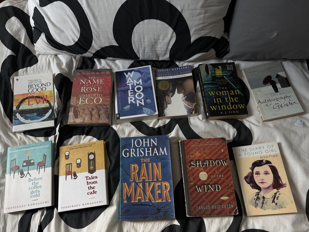 Books for sale (decluttering) (Category: Storybooks) located in Quezon City. Submitted by jajachandesu (Listing ID 1467016327, Image 2). Description: Books for sale (updated + new) Hi! Selling these books since i am not reading them anymore. And need to free up space. All books are bought from fully booked. All books are in good condition with spots of tan only. VERY GOOD CONDITION - ALMOST BNEW Misery - 500 Water Moon (bnew unused) - 650 Beyond 