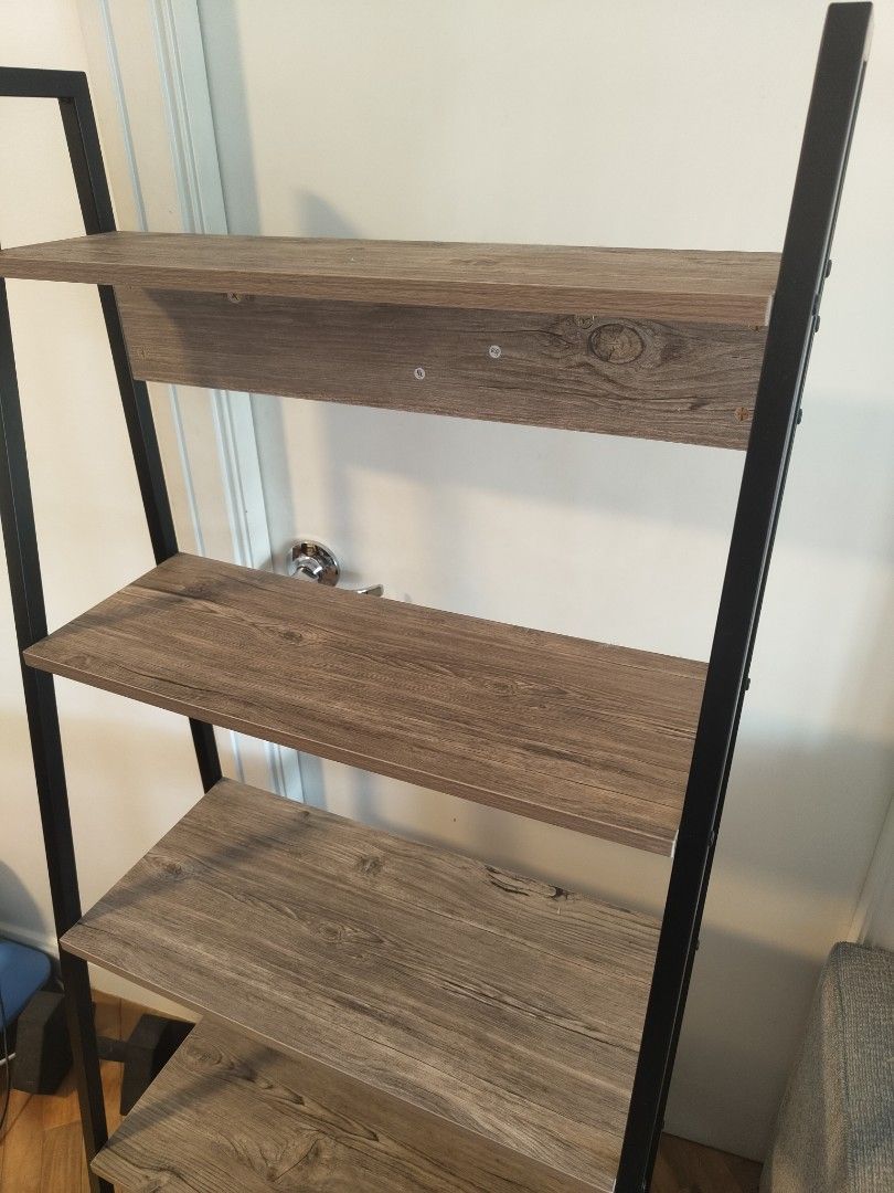 Bookshelf for Sale (Category: Office Furniture & Fixtures) located in Makati City. Submitted by kfcalderon926 (Listing ID 1466983655, Image 3). Description: 5 level bookshelf height: 154cm width: 65 cm depth: 38cm rfs: upgrading MOP: BPI/Gcash/ Gotyme delivery: via Grab or Lalamove ONLY. sf and booking c/o. buyer Location: Makati.