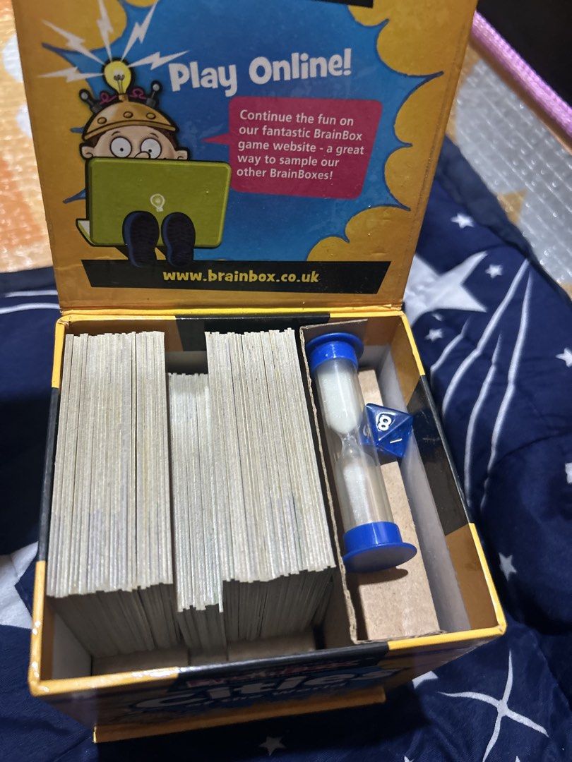 Brainbox Board Game (Category: Board Games & Puzzles) located in Taguig. Submitted by iamfab15 (Listing ID 1467073675, Image 3). Description: Great for family and all ages.