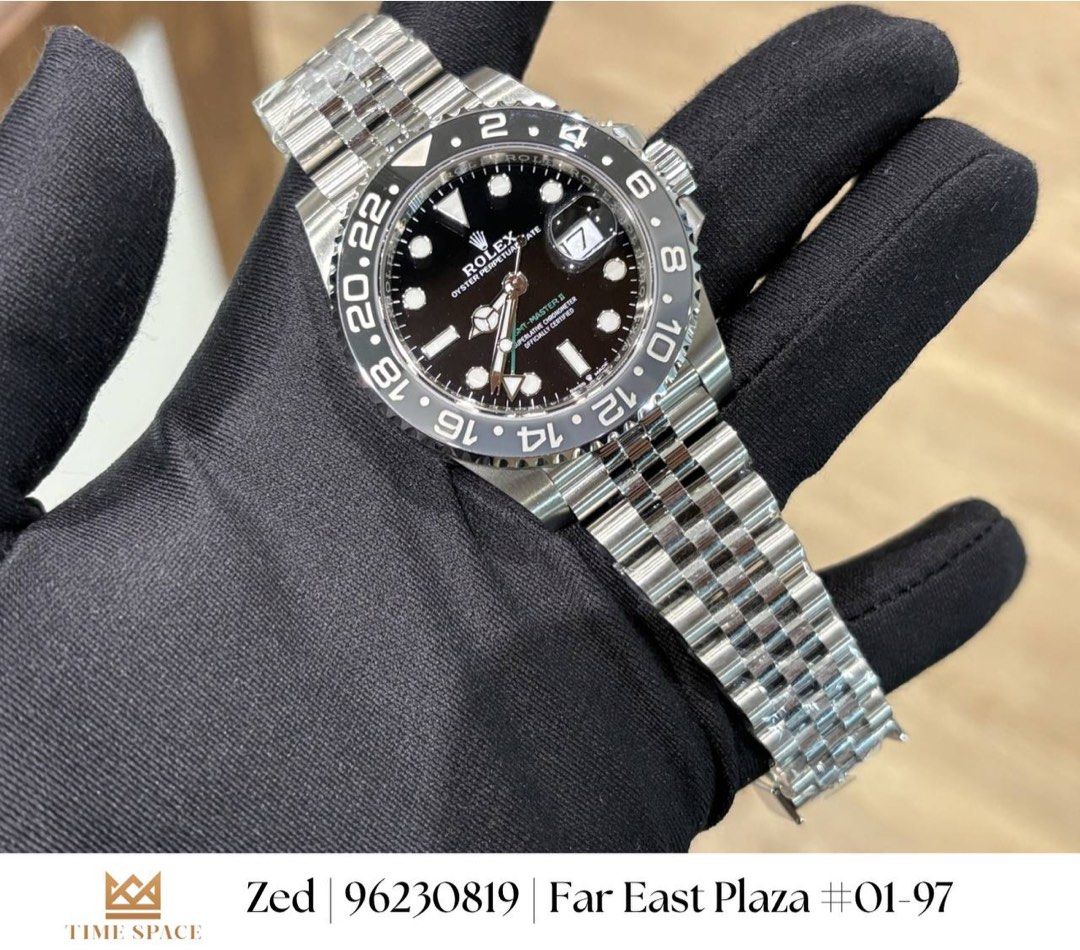 BRAND NEW Rolex Aug 2026 GMT Master II 126710grnr Bruce Wayne Jubilee Bracelet (Wood NFC) (Category: Watches) located in Singapore. Submitted by timespace.sg (Listing ID 1466997632, Image 1). Description: BRAND NEW Rolex Aug 2026 GMT Master II 126710grnr Bruce Wayne Jubilee Bracelet (Wood NFC) Price: 27500 Do subscribe for the latest updates! Tele: bit.ly/timespacetele Insta: bit.ly/timespacesg Carousel: https://www.carousell.sg/u/timespace.sg/ F