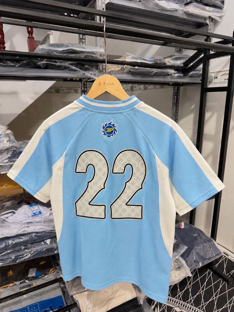 Broken Planet Football Jersey Light Blue (Category: Activewear) located in San Fernando. Submitted by fynder (Listing ID 1466990417, Image 2). Description: Broken Planet Football Jersey Light Blue Complete tags and packaging Available Sizes : S - XL 💬 DM for more Photos or Size Chart 📦 Fast processing (Air cargo freight) 💬 More drops daily on IG: @fynder1 🔒 Buyer protection through Carousell — shop with confidence .