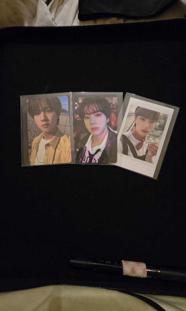 BTS JIN MIXED PC SET (Category: K-Wave Merchandise) located in Cagayan de Oro. Submitted by byanggg_ (Listing ID 1467098948, Image 1). Description: STILL NEGOTIABLE JUST DM ME MOP: GCASH/MARIBANK MOD: JNT LOC: CAGAYAN DE ORO CITY, MIS OR 9000.