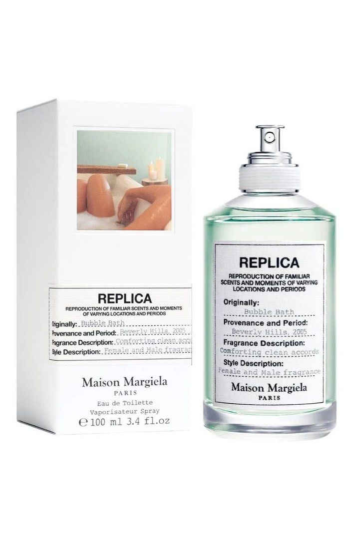Maison Margiela Bubble Bath EDT 100 ML (Category: Fragrance & Deodorants) located in Cagayan de Oro. Submitted by steph_declutterss (Listing ID 1467077919, Image 1). Description: - brand new - scent profile: clean, fresh, and comforting floral woody musk - 100% authentic.
