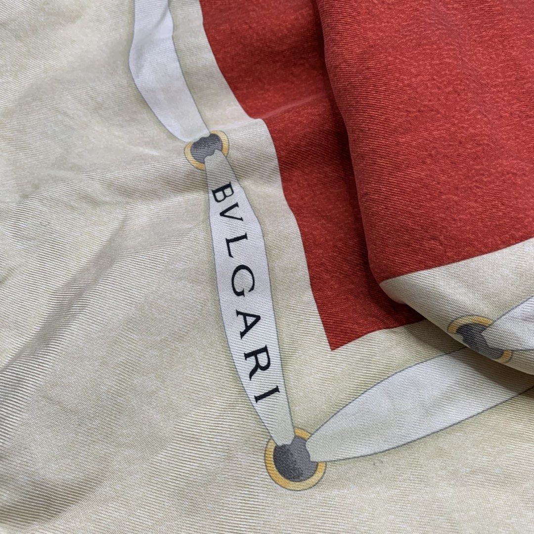 BVLGARI SILK SCARF (Category: Luxury Accessories) located in Bulacan. Submitted by ridersthrift_ph (Listing ID 1467118071, Image 3). Description: Authentic In Great Condition Lost Washtag Only But Legit check all you want Gcash Payment Bulacan 📍.