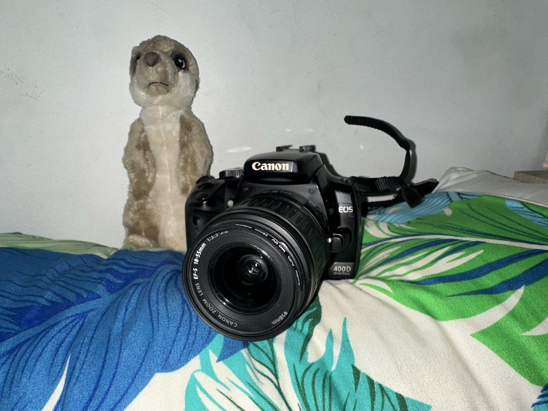 Canon EOS 400D (Category: Cameras) located in Malabon City. Submitted by pluto23.5 (Listing ID 1467112889, Image 1). Description: Used Canon EFS 400D. No issues, minimal dust on lens, no output issues. INCLUDED: 18-55mm lens Battery Strap 8GB CF Card DM for sample pics and more details on the camera. Meet up within Metro Manila or SDD only. RFS: Upgrading. .