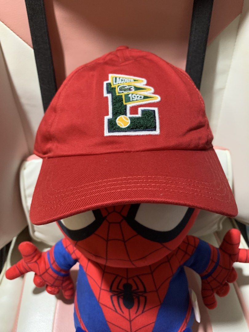 cap for men/women (Category: Everything Else Others) located in General Trias. Submitted by vpshoppe (Listing ID 1467117566, Image 1). Description: Original Lacoste cap rare design color:red brandnew one size Limited edition design original price 4500.