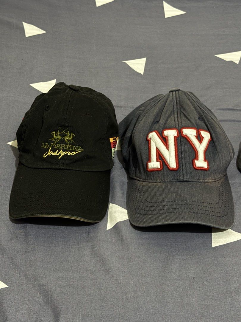 Caps (Category: Caps & Hats) located in Quezon City. Submitted by ejaaay.things (Listing ID 1461876735, Image 3). Description: ** 200 each ** 600 take all RFS: Decluttering Location: Novaliches/Fairview, Quezon City * Shipping via Lalamove or Grab or J&T (Shouldered by the buyer; to be paid upon booking) - Mode of Payment: Maribank, Maya, BPI, Unionbank Send me a DM if you are interested or if you want to request more photos of the item!.