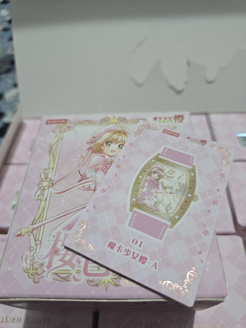 Cardcaptor Sakura Series Wristwatch BoxFun (Category: Women's Watches) located in Mandaluyong City. Submitted by tsukineko0613 (Listing ID 1467020451, Image 1). Description: - Official Cardcaptor Sakura BoxFun Series 01 wristwatch (Magic Card A design) - Features a magical Sakura-themed dial and strap - Comes with a pink collector's packaging box and matching character card - Brand new in original packaging, ideal for fans and collectors - Ready 