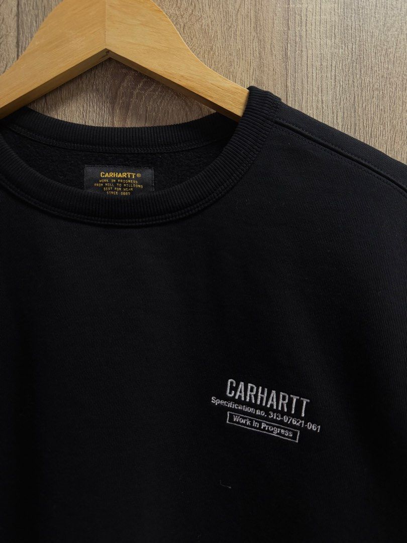 Carhartt Kane Sweatshirt (Category: Coats, Jackets and Outerwear) located in Cavite. Submitted by PRIVATE.Selection (Listing ID 1467060610, Image 3). Description: Carhartt Kane Sweatshirt Size M fit to L W- 22 L- 27 Good as New .
