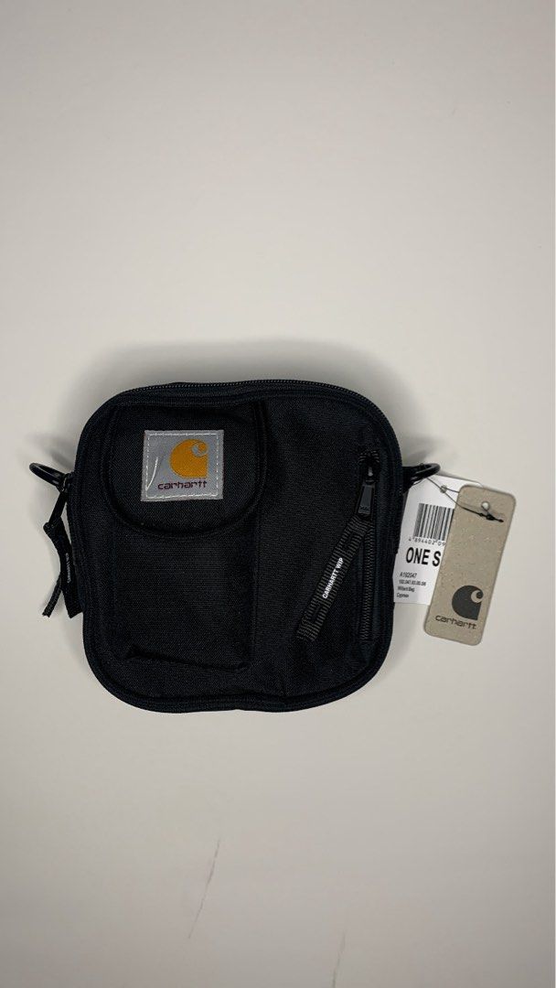 Carhartt WIP Willard Bag Black (Category: Sling Bags) located in Manila. Submitted by kennethcab79976 (Listing ID 1466990346, Image 3). Description: - Brand: Carhartt WIP - Model: Willard Bag - Color: Classic Black - Condition: Brand new with original store tag - Material: Durable, high-quality canvas - Storage: Secure zip closure and handy front pocket - Branding: Signature woven Carhartt logo patch - Strap: Matching black adjustable shoulder st
