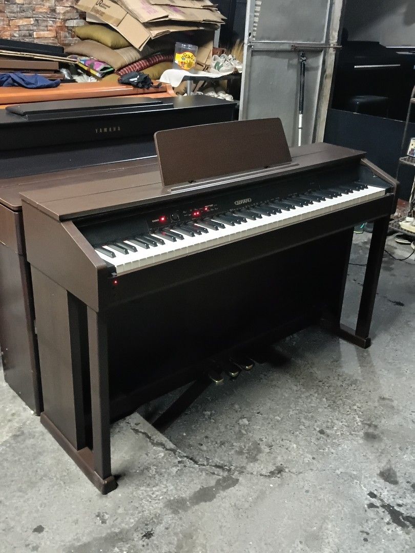 Casio Celviano AP-450 Ebony Ivory Key (Category: Musical Instruments) located in Bacoor. Submitted by aaronxtinshop (Listing ID 1467091934, Image 2). Description: Read Description Below! Lastprice 20k Only Discounted from 23k Price. SLIGHTLY USED FROM JAPAN Casio Celviano Digital Piano Model AP-450 88key weighted Sacaled hammer Synthetic Evony/Ivory key texture AiR Sound engine (Realistic Sound) 256 Polyphony In good working condition Fully funct