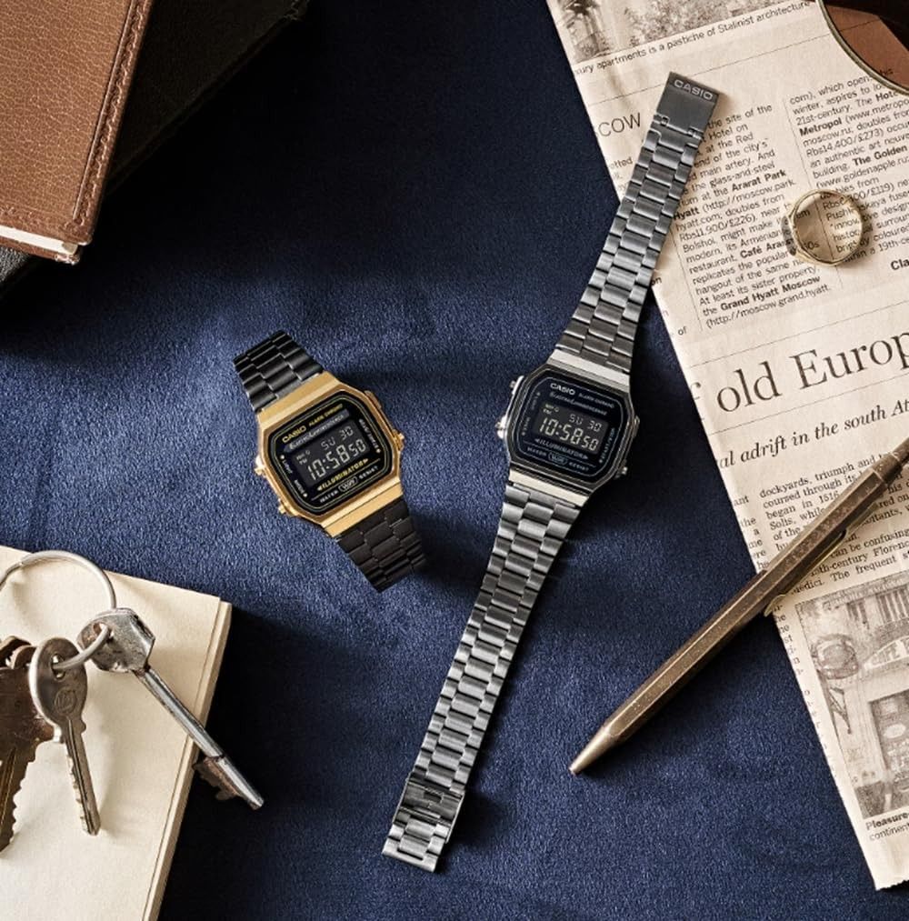 [Casio] G-Shock A168WGG-1BVT Vintage Silver （分類：手錶）位於 Hong Kong。 由 carousellglobal_hk 提交（商品編號 1465271361，圖片 2）。簡介： [Brand] G-SHOCK [Department] Unisex Adults [Type] Wristwatch --[Returns and Refunds]-- Returns and refunds are not accepted for change of mind. All requests will be processed in accordance with the Buyer Protection Refund policy. For verification purposes, a video recording of the parcel being opened is strictly required.。