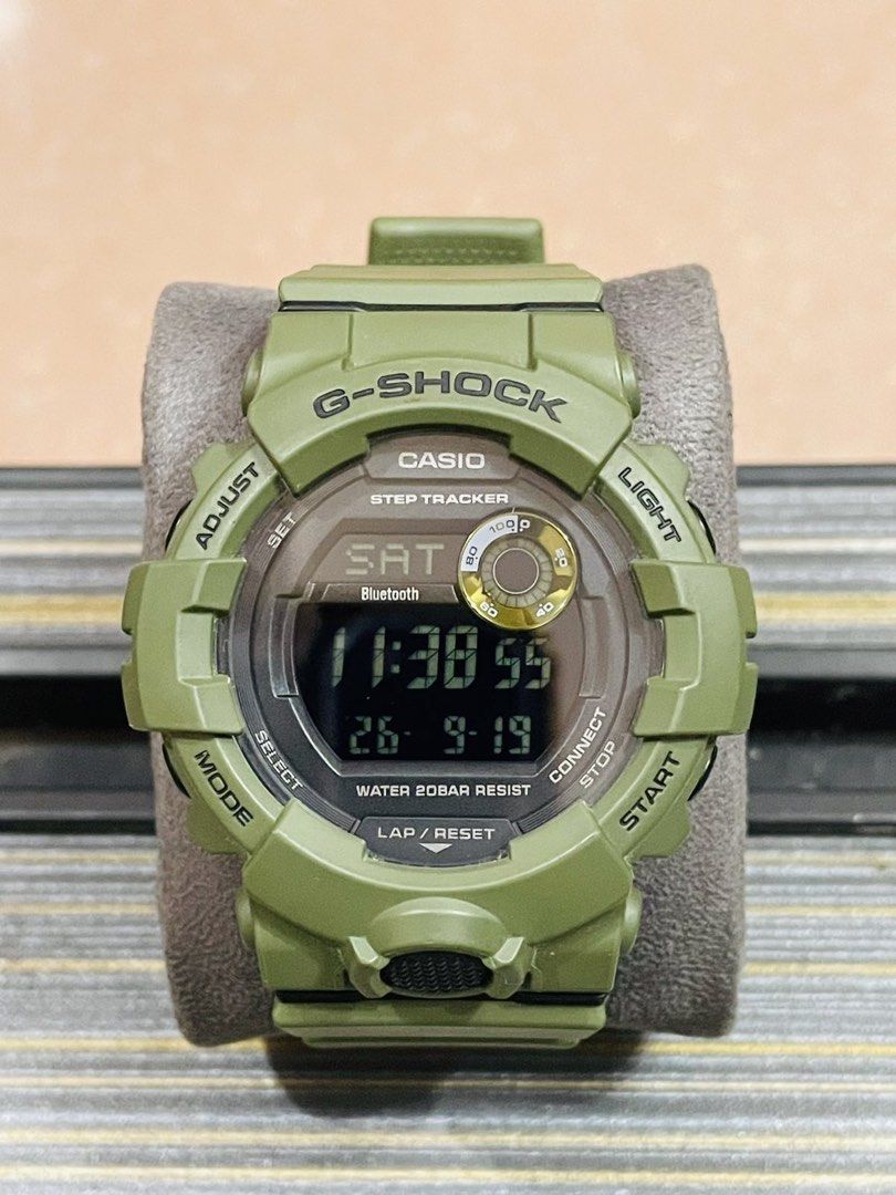 Casio G-Shock GBD-800 Olive Green (Category: Men's Watches) located in Paranaque City. Submitted by robertsoon.08 (Listing ID 1467033471, Image 1). Description: G-Shock G-Squad GBD800 48mm case size Good running condition Preloved used watch Authentic/Original Watch only!! with provided box ordinary.