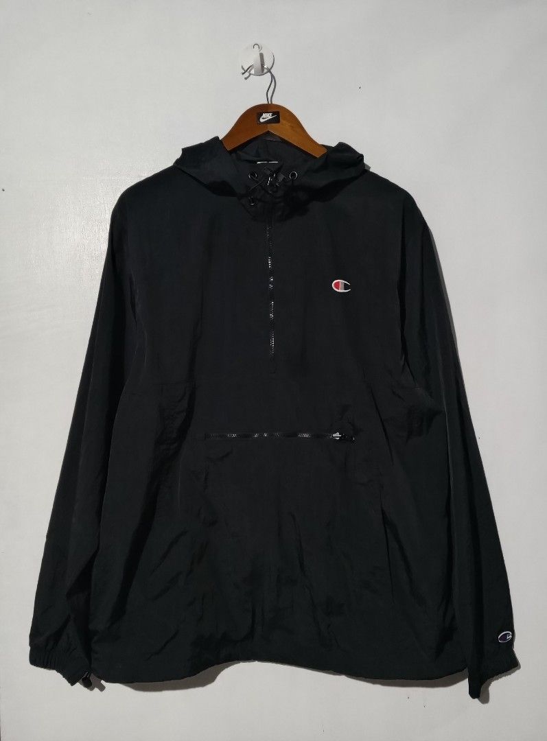 Champion Anorak Packable Windbreaker (Category: Coats, Jackets and Outerwear) located in Cotabato. Submitted by naim_23 (Listing ID 1466978445, Image 2). Description: Champion Windbreaker Anorak Packable Size fit to Large-XL Dimes 23.5x29 Excellent Condition No Issue Pm 📩📩 Loc. Cotabato City.
