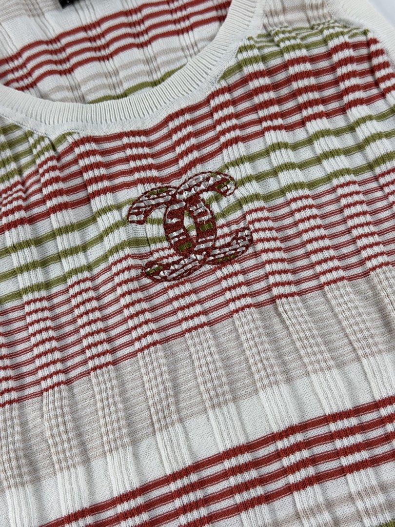 Chanel - Sleeveless Tops (Category: Activewear) located in Mabalacat. Submitted by seanthep (Listing ID 1467102126, Image 2). Description: Chanel - Sleeveless Tops Width: 13” can stretch to 15” Length: 20” .