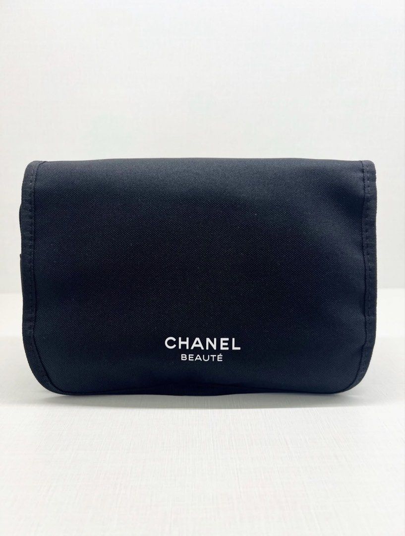 Chanel Beaute Black Makeup Pouch (Category: Purses & Pouches) located in Quezon City. Submitted by crsq_shop (Listing ID 1467033924, Image 1). Description: ✨ BRAND NEW CHANEL BEAUTÉ GWP TOILETRY / MAKEUP FLAP POUCH ✨ A chic and elegant pouch, perfect for your beauty essentials and travel must-haves. 🖤 • Chanel Beauté Toiletry / Makeup Flap Pouch • Brand New • GWP (Gift With Purchase) 💰 ₱5,999 📩 DM for inquiries. Disclaimer: CRSQ_Shop is not as