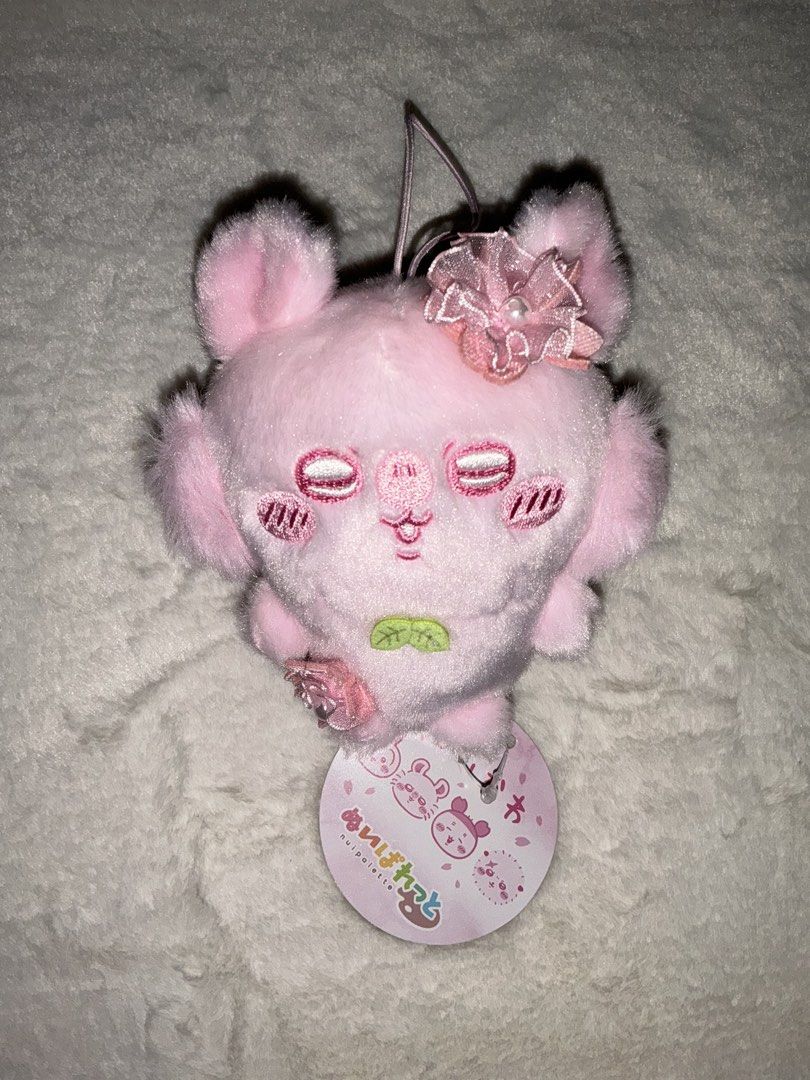 Chiikawa nui palette: sakura momonga (Category: Designer & Blind Box Toys) located in Caloocan City. Submitted by sharjm (Listing ID 1467100762, Image 1). Description: brand new w/tags on and no stains or issues at all❣️ delivery: through j&t and lalamove meetups around SM Grand Central Mop: bank transfer or gcash. .