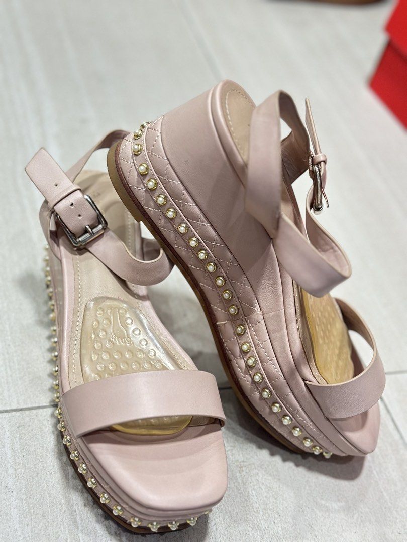 Choose your pair - Aldo Sandals (Category: Heels) located in Daet. Submitted by shopwithabigail.ph (Listing ID 1467103085, Image 3). Description: Choose your pair - All 100% Authentic Aldo Sandals P1,500 for 2 sandals/per pair || P2,000 if willing to get all 3 ❣️ ✨ Pair 1: Aldo Selia Pearl Wedge Sandals in Soft Blush Pink + Aldo Bung Denim Heeled Sandals ✨ Pair 2: Aldo Bung Denim Heeled Sandals + Aldo Bouclette Uncle Strap Block Heels in Gold •••