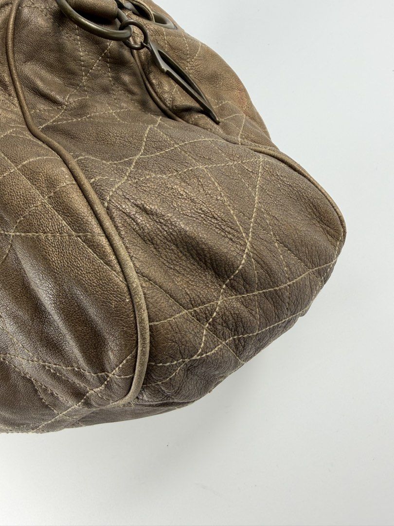 Christian Dior - Cannage Bucketbag (Category: Shoulder Bags) located in Mabalacat. Submitted by seanthep (Listing ID 1467104642, Image 2). Description: Christian Dior - Cannage Bucket bag Still very presentable due to its age Minimal sign of usage Small color transfer No peeling on leather part Clean inside .