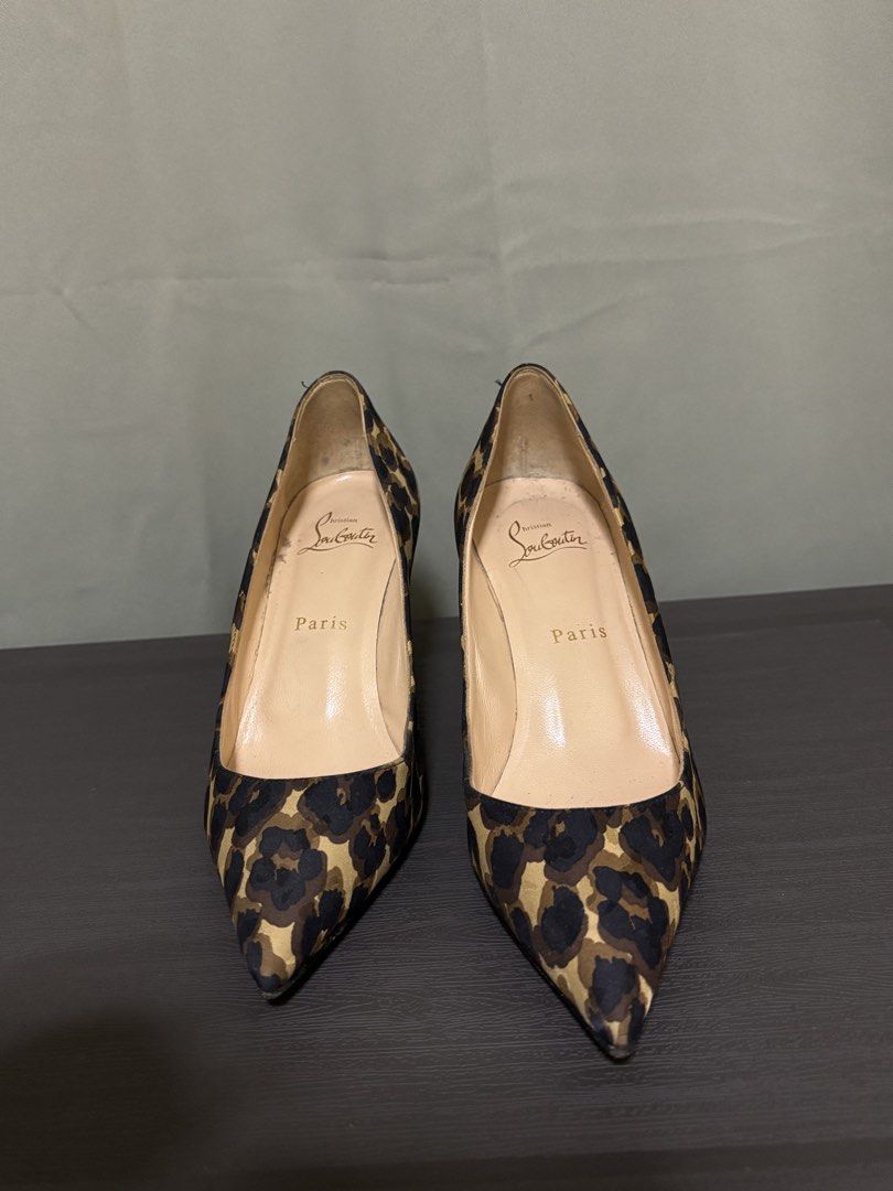 Christian Louboutin (Category: Heels) located in Manila. Submitted by ayan123456 (Listing ID 1466982775, Image 3). Description: Authentic Christian Louboutin Heels – Leopard Pair (No Box/Dust Bag) I’m selling a pair of 100% authentic Christian Louboutin heels (leopard print) purchased in the USA. Please note: the original box and dust bag are no longer available, which is why I’m offering at a significantly discounted price of ₱9,000. Buyers are 