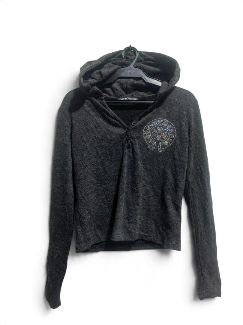 Chrome hearts swarovski jacket (Category: Coats, Jackets and Outerwear) located in Vinzons. Submitted by khasanche43622 (Listing ID 1467117041, Image 1). Description: Excellent condition No issue L-19.5 W-17.5.