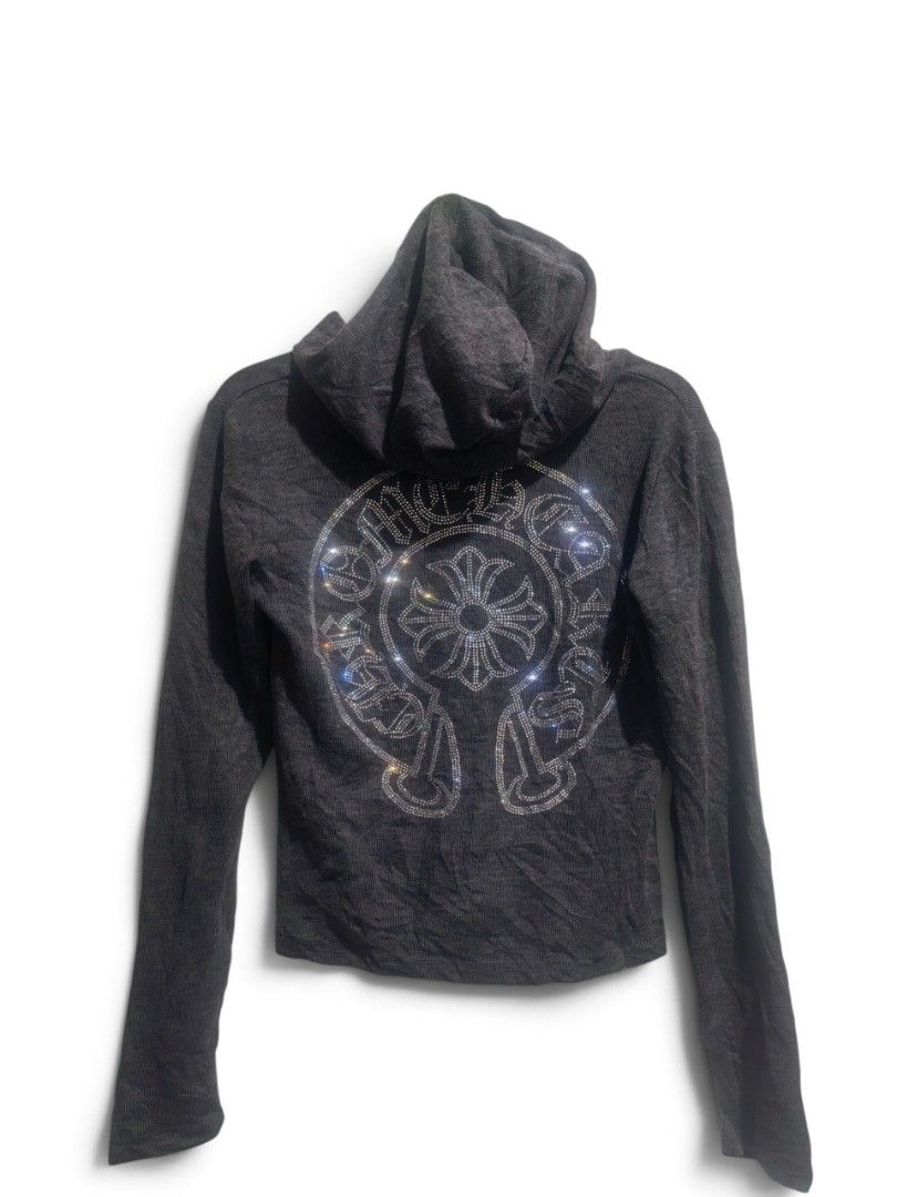 Chrome hearts swarovski jacket (Category: Coats, Jackets and Outerwear) located in Vinzons. Submitted by khasanche43622 (Listing ID 1467117041, Image 2). Description: Excellent condition No issue L-19.5 W-17.5.