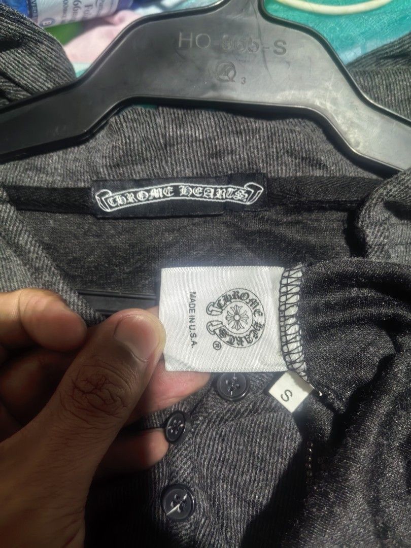 Chrome hearts swarovski jacket (Category: Coats, Jackets and Outerwear) located in Vinzons. Submitted by khasanche43622 (Listing ID 1467117041, Image 3). Description: Excellent condition No issue L-19.5 W-17.5.