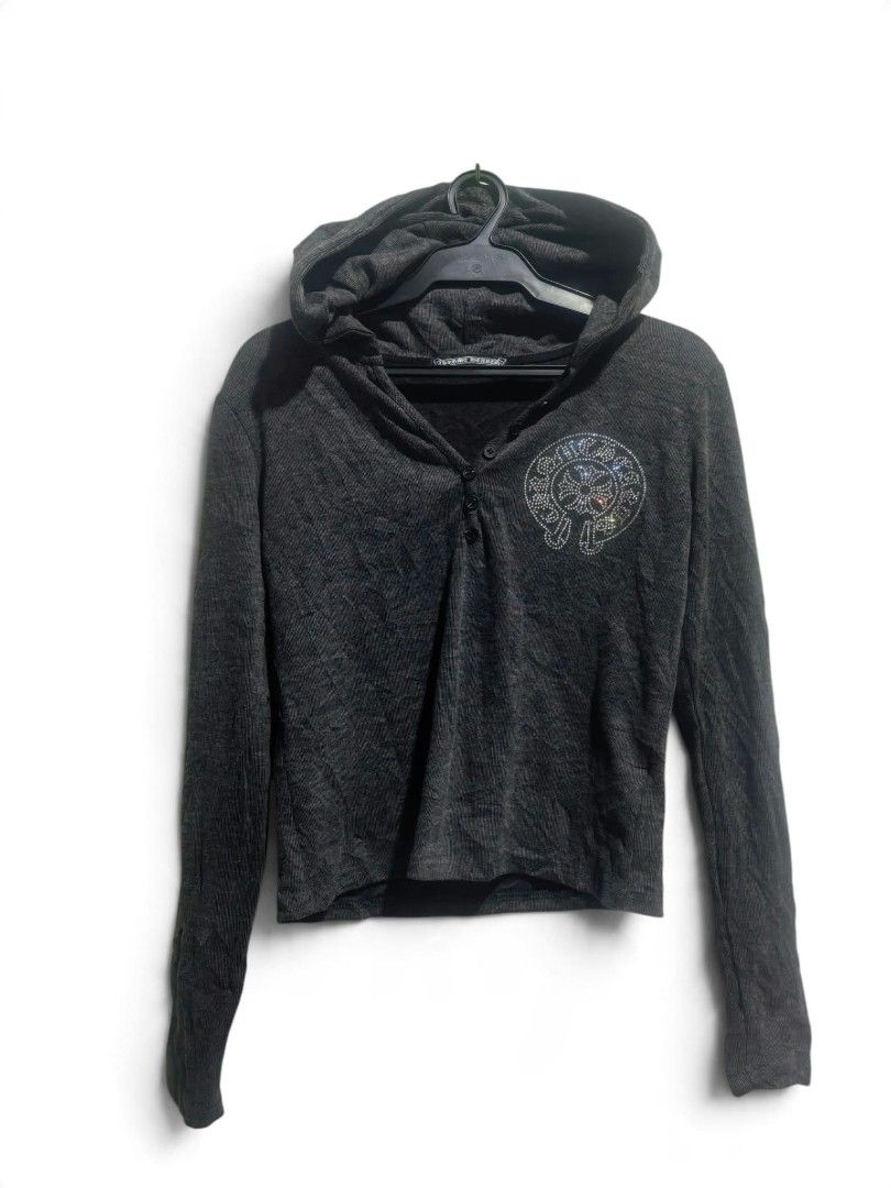 Chrome hearts swarovski jacket (Category: Coats, Jackets and Outerwear) located in Daet. Submitted by thriftnidiegz (Listing ID 1467118169, Image 1). Description: excellent condition no issue L-19.5 W-17.5.