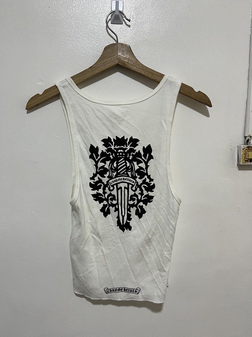 Chrome hearts tank tops (Category: Sleeveless) located in Bulacan. Submitted by arjoeocano-36257 (Listing ID 1467167880, Image 3). Description: Chrome hearts tank tops Excellent condition 9/10 Size small 480 php Loc: bulacan.