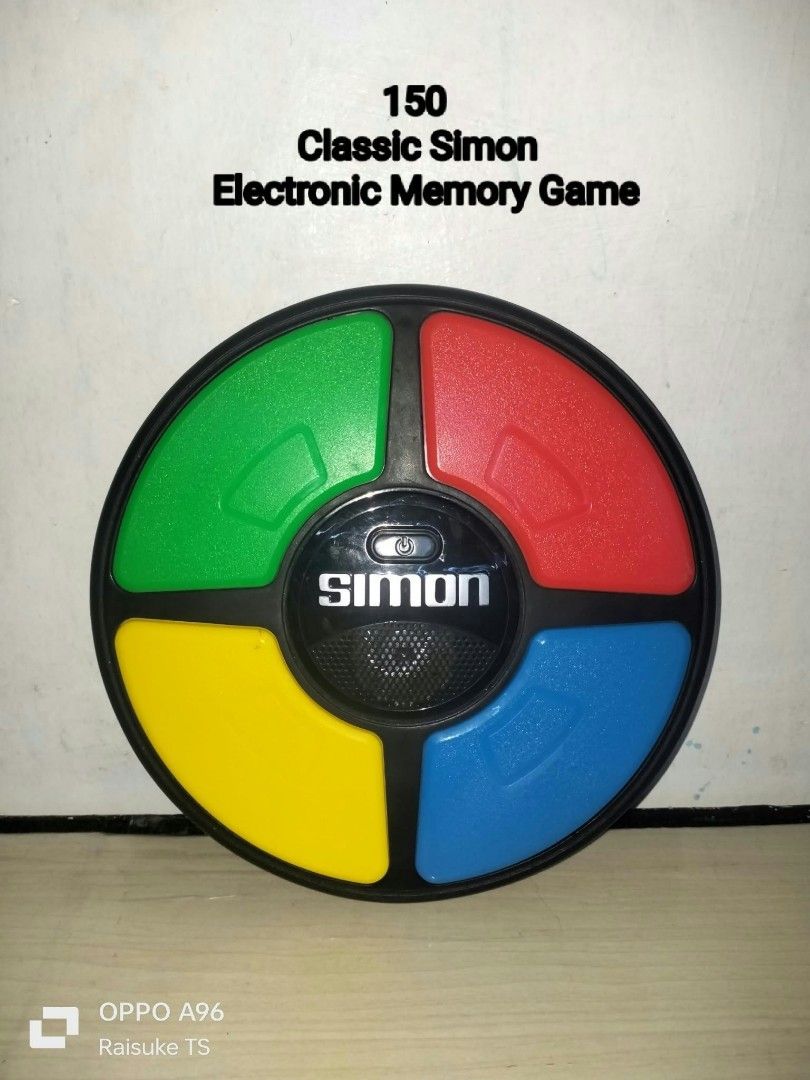 Classic Simon Memory Game (Category: Interactive Toys) located in Taguig. Submitted by raisuketoysshop (Listing ID 1467081722, Image 1). Description: PTPA NEW ARRIVAL!!.. PLEASE RESPECT POST AND PRICES.. Tested working and in good condition.. Secondhand Items Declared as is pa din po Pm for demo video What you see is what you get.. Please manage your expectations.. +40% COD Sho pee Check Out (sho pee fee+Tax+shipping materials) +40 Pesos For Chec