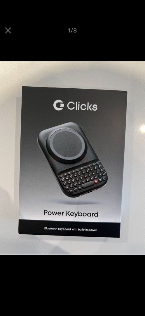 Clicks Power Keyboard Bluetooth keyboard with built-in power