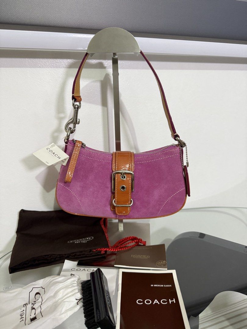 Coach Hampton (Category: Luxury Bags & Wallets) located in Manila. Submitted by baglover1111 (Listing ID 1467130261, Image 1). Description: Like new condition with tag And pang clean ng suede Bago pa talaga complete inclusions .