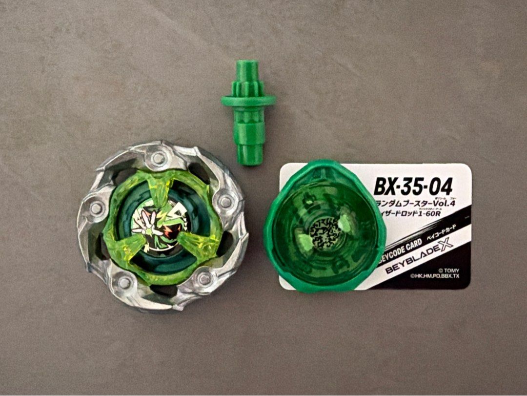 港版有code Beyblade X 爆旋陀螺 BX-35 - 04 巫師洛德 綠蛋撻 綠神杖 （分類：動作及對戰玩具）位於 Hong Kong。 由 babyggg1994 提交（商品編號 1467148253，圖片 1）。簡介： 上蓋重量35.24 屯門/美孚面交 或順豐到付。