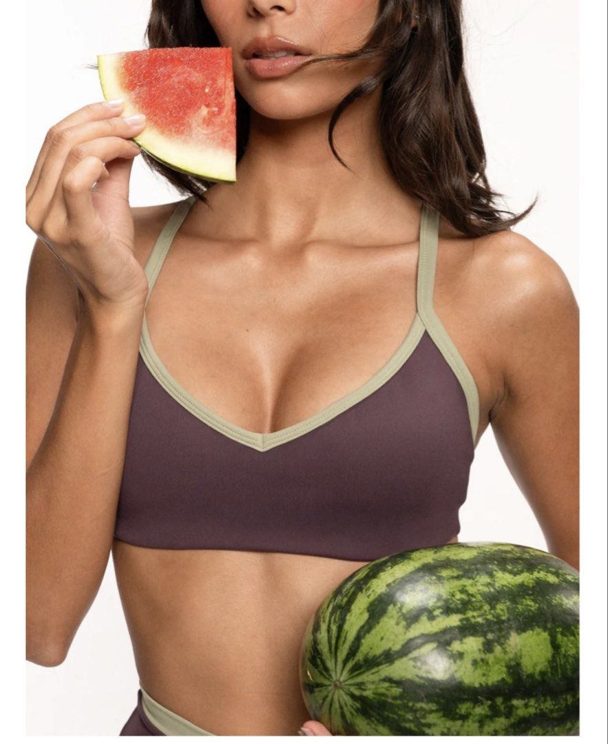 Common Mode Fruit Punch Align Bra (Grape) (Category: Activewear) located in Mandaluyong City. Submitted by declutterwithdx (Listing ID 1467073026, Image 2). Description: - Just fitted it and realized it’s not my style 😢 - Bought it because the color is so unique 😞 - Size small - SRP: 1,890 - Selling for 1,650 Helping tags: Shape Active / Oja / Lilo / .