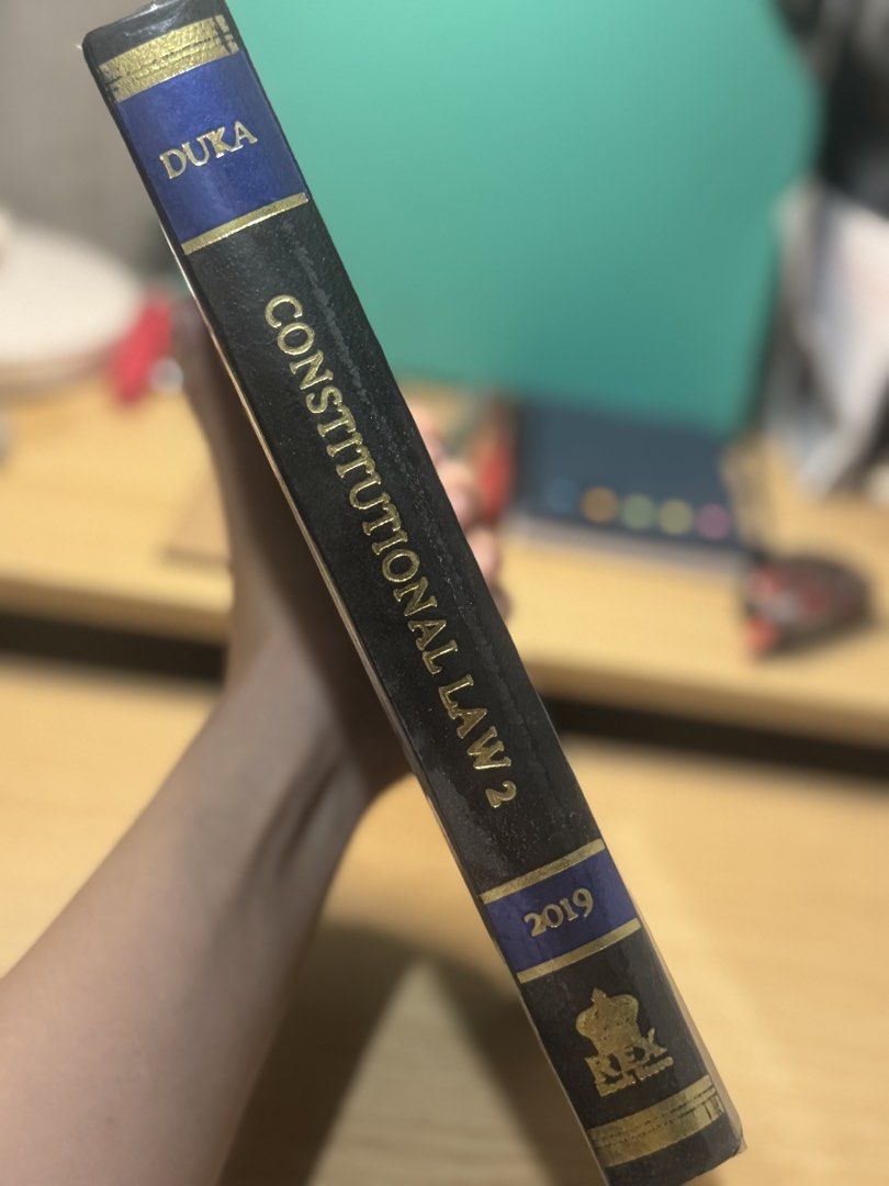 Constitutional Law 2 - 2019 ed. - Duka (Category: Textbooks) located in Manila. Submitted by wednesday30 (Listing ID 1467113258, Image 2). Description: .