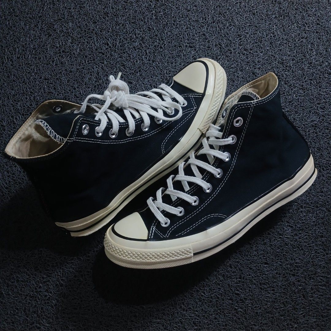 Converse Chuck 70 High Top Black (Category: Sneakers) located in Cagayan de Oro. Submitted by sapatos_series (Listing ID 1467153045, Image 2). Description: C0NVĒRSĒ CHŪCK TAYL0R 🔥 US8.5 EUR41.5 26.5CM 1299 +SF.