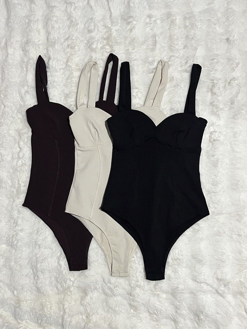 Corset Bodysuit Tank Tops Multiple Colors (Category: Sleeveless) located in Navotas City. Submitted by quickcrystal.10e4bd (Listing ID 1466983471, Image 2). Description: LAST 2 PCS AUTHENTIC ZARA BODYSUIT MAROON - XS-SMALL (1) APRICOT - XS-SMALL (1) .