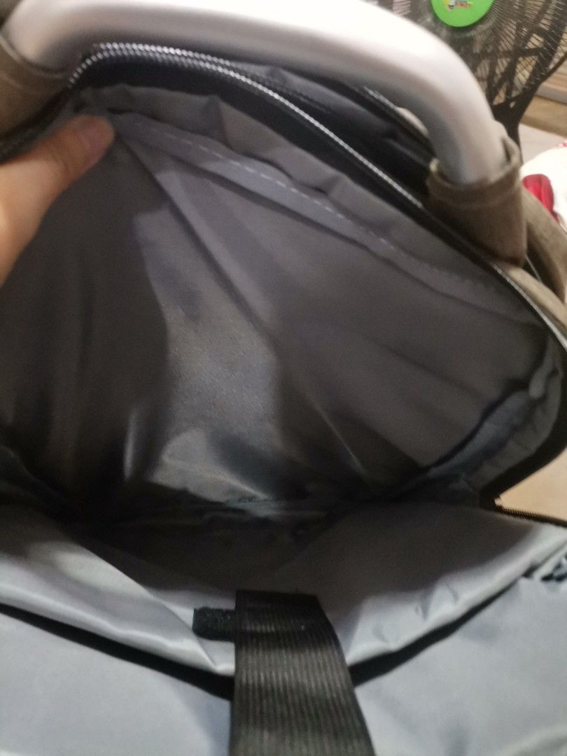 Covax Grey Business Laptop Backpack (Category: Backpacks) located in Makati City. Submitted by kookybearsstuff (Listing ID 1467071084, Image 3). Description: - Brand/Model: Covax Backpack - Material: Stylish textured fabric finish with clean interior lining - Quick Access: Front diagonal zip pocket for essentials - Organization: Main compartment with internal slip slots and pen holders - Laptop Protection: Dedicated padded laptop section with sec
