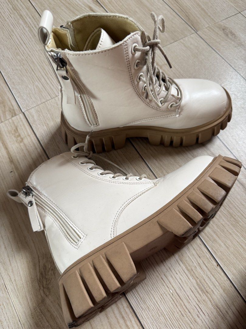 Cream nude color boots (Category: Boots) located in Manila. Submitted by mariadarna (Listing ID 1467027329, Image 2). Description: .