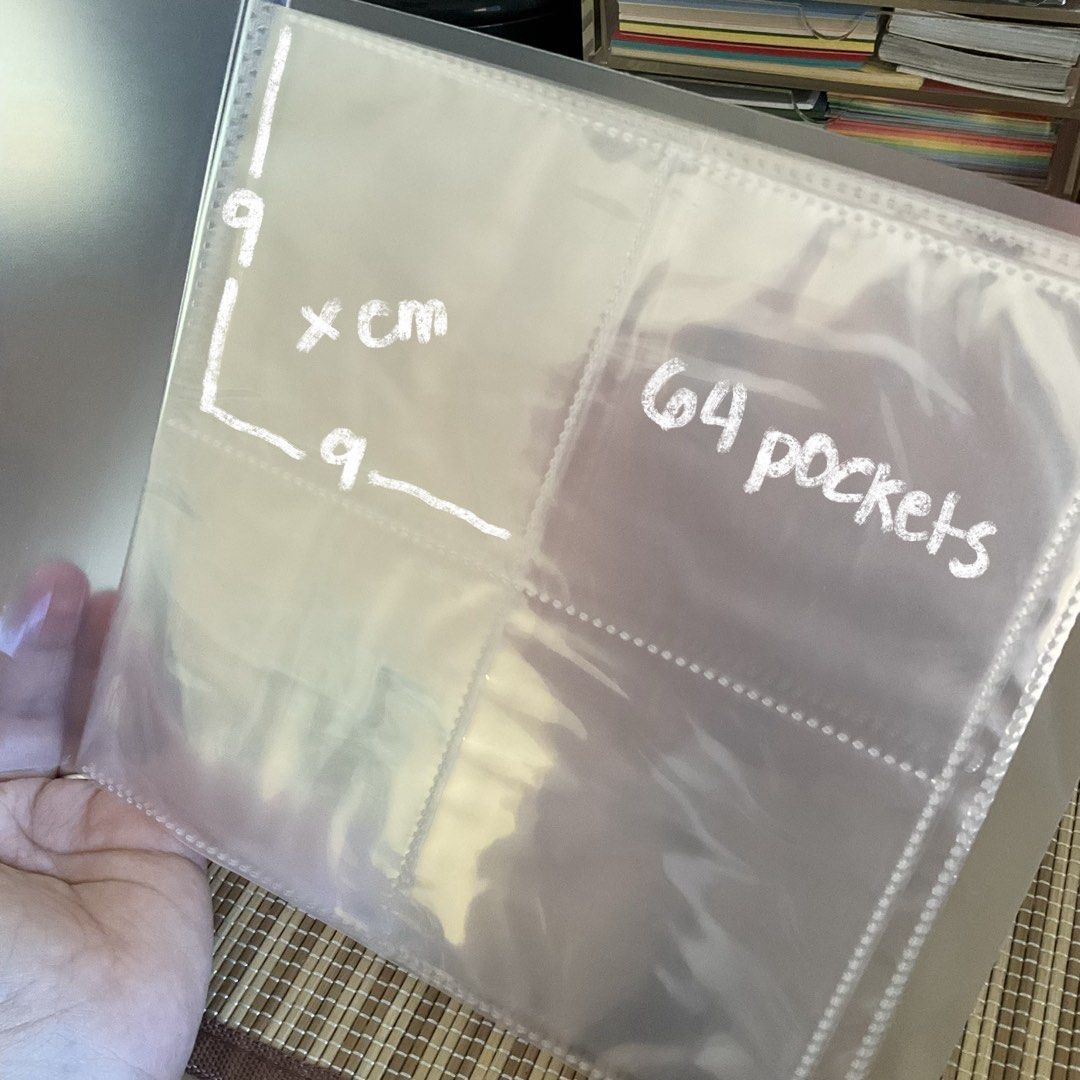 Daiso Clear Pocket Binder Bundle (Category: Stationery & School Supplies) located in Manila. Submitted by vajaejae (Listing ID 1467060673, Image 2). Description: very like new! pwede lalagyan ng sticker flakes 🤩.