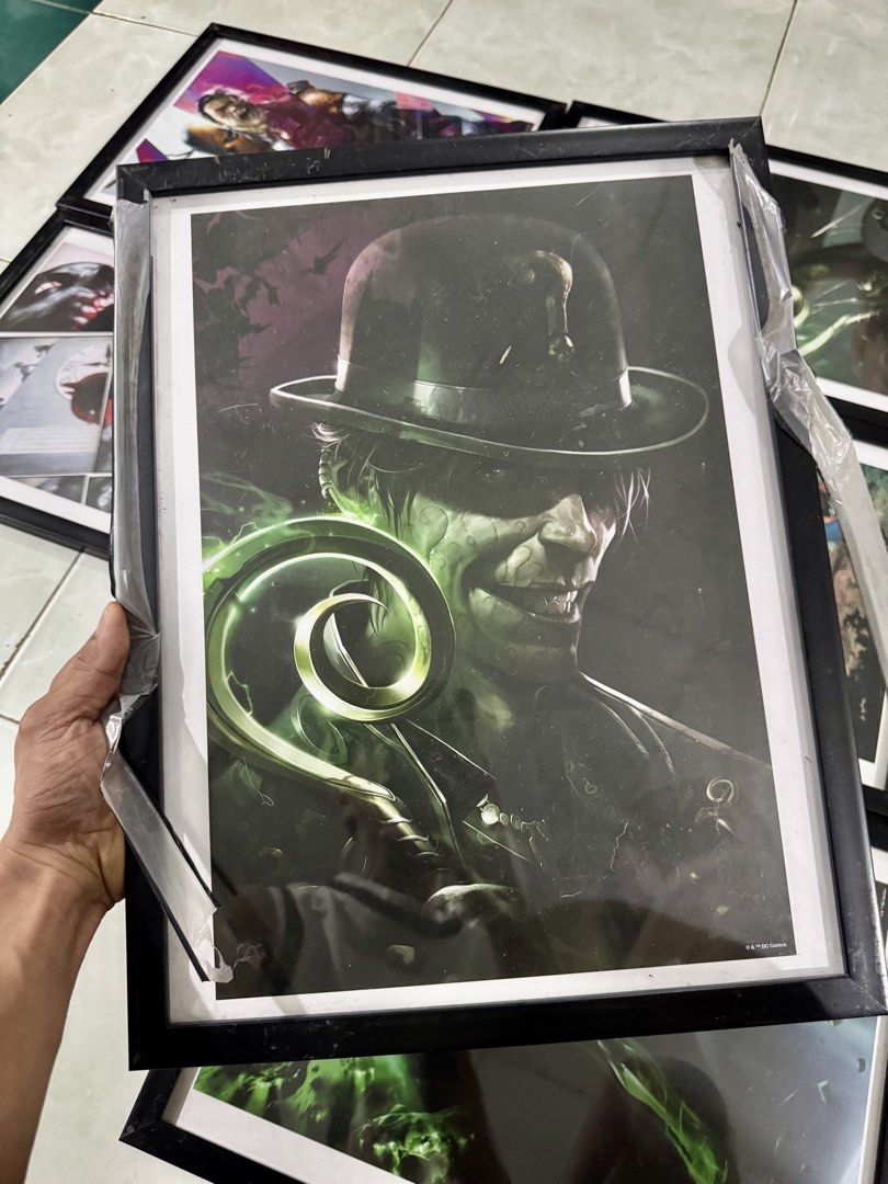 Dc Batman Super heroes Poster with Frame (Category: Stamps & Prints) located in Paranaque City. Submitted by icko007 (Listing ID 1466998236, Image 3). Description: Dc Poster with Frame 399 Each nalang Pag take All 350 each nlng Dimension 17 x 13 inches No Rush Shipping/ Dibs Now Pay now Location Paranaque Payment Gcash/Bpi Shipping Lalamove/Lbc Buyers Risk / Fee ‼️Seller is not responsible for: lost, stolen, or damaged packages..