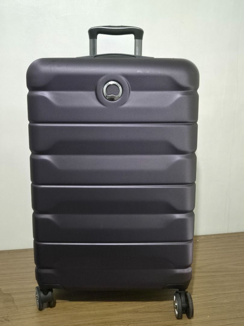 Delsey Paris 24" Expandable Spinner Luggage (Category: Luggage) located in San Juan City. Submitted by leybri.ds (Listing ID 1467031229, Image 1). Description: - Model: DELSEY PARIS 24-inch expandable spinner suitcase - Dimensions: Exterior 68 x 44 x 29.5/32 cm | Interior 59.5 x 42 x 28.5/31 cm - Capacity: 71L + 6L expansion - Material: Sturdy 70% ABS and 30% polycarbonate blend - Security: Built-in TSA-accepted combination lock - Mobility: Four 