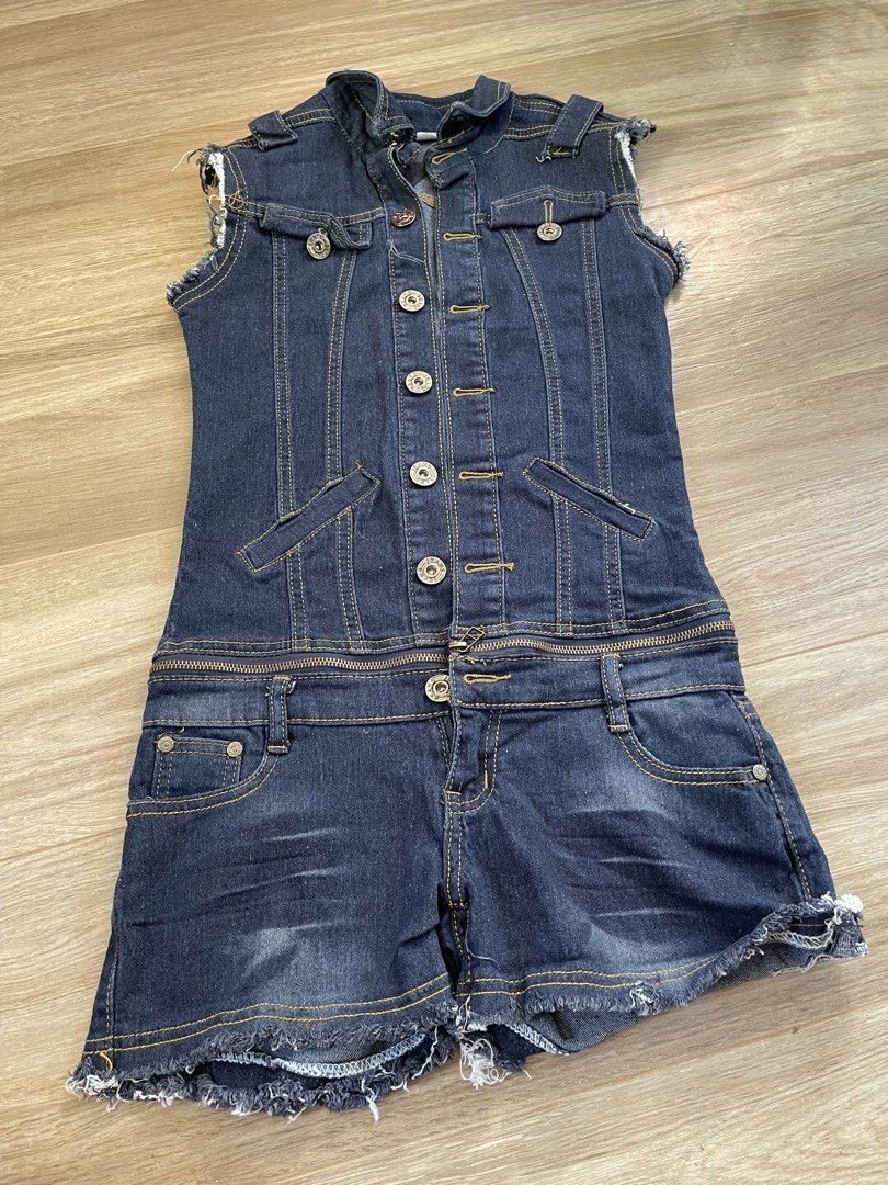 Denim short Romper (Category: Rompers) located in Baguio. Submitted by pawsome_closet (Listing ID 1467014507, Image 1). Description: .