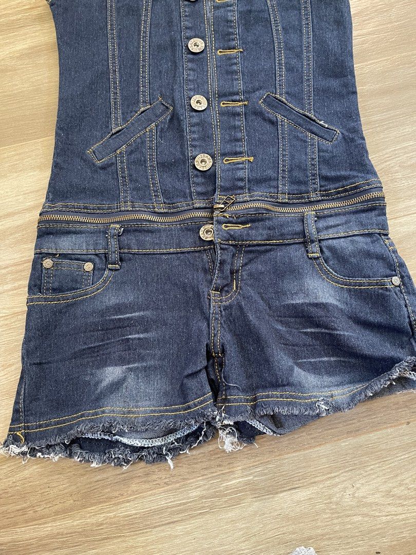 Denim short Romper (Category: Rompers) located in Baguio. Submitted by pawsome_closet (Listing ID 1467014507, Image 2). Description: .