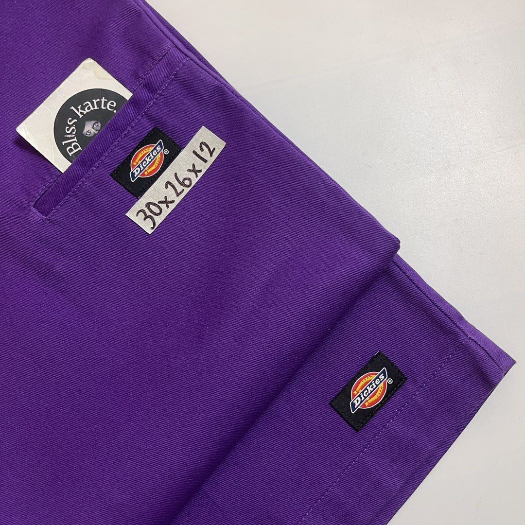 Dickies Loose Fit Double Patch (VIOLET) (Category: Shorts) located in Taguig. Submitted by _blisskarte_ (Listing ID 1467122349, Image 2). Description: Price: ₱1300 Dickies Loose Fit Double Patch (VIOLET) • width: 30 • length: 26 • leghole: 12 📍Guadalupe Cembo, Taguig 🚚Via J&T / Lalamove / Meet-up.